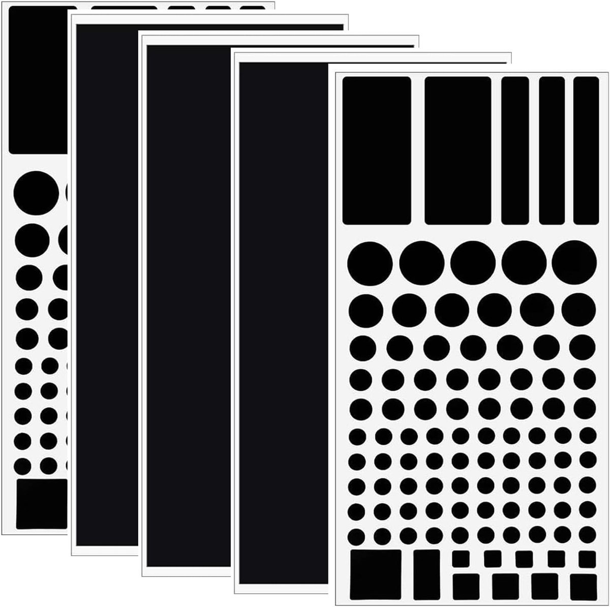SnelShoppen - Light Dimmer Film Zelfklevend 5 Vellen LED Bedekking Zwart Filter Folie Dimming Sticker voor Elektronische Apparaten Thuis Kantoor Verli