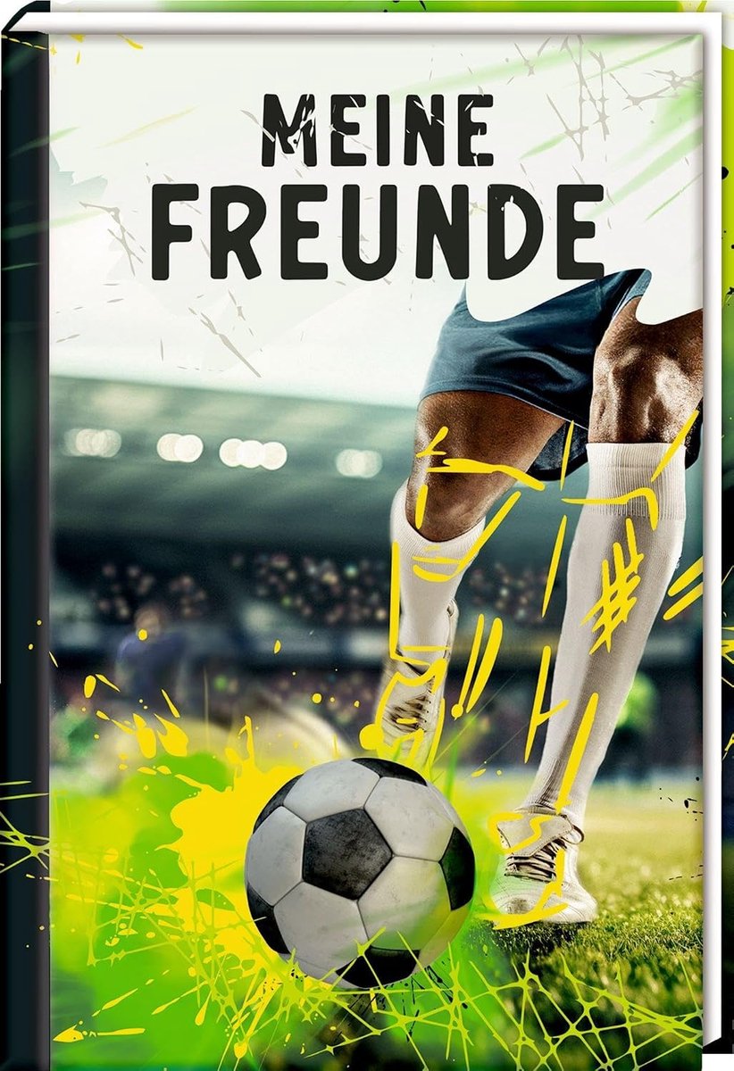 SnelShoppen - Freundebuch - Mijn Vrienden: Voetbal Match, Persoonlijk Vriendschapsboek, Kinderen, Creatief, Leerzaam, A5 Formaat, Kleurig, Voor Feestj