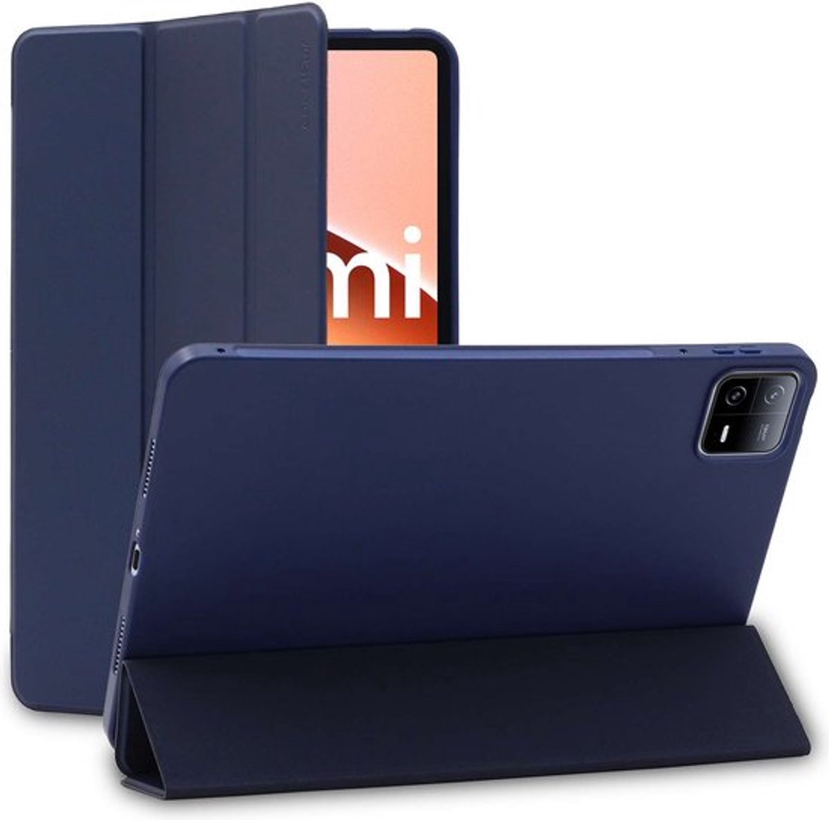 ebestStar - Hoes geschikt voor Xiaomi Pad 6, Pad 6 Pro, Slimme Hoes met Magnetische Flip Bescherming, Siliconen, Donkerblauw