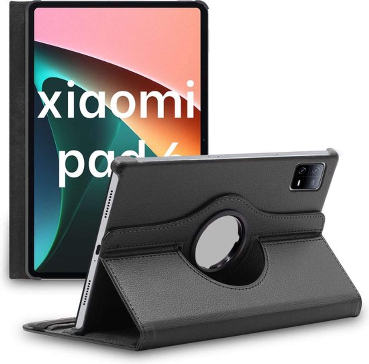 ebestStar - Hoes geschikt voor Xiaomi Pad 6, Pad 6 Pro, Roterende Etui, Case, 360° Draaibaar hoesje, Zwart
