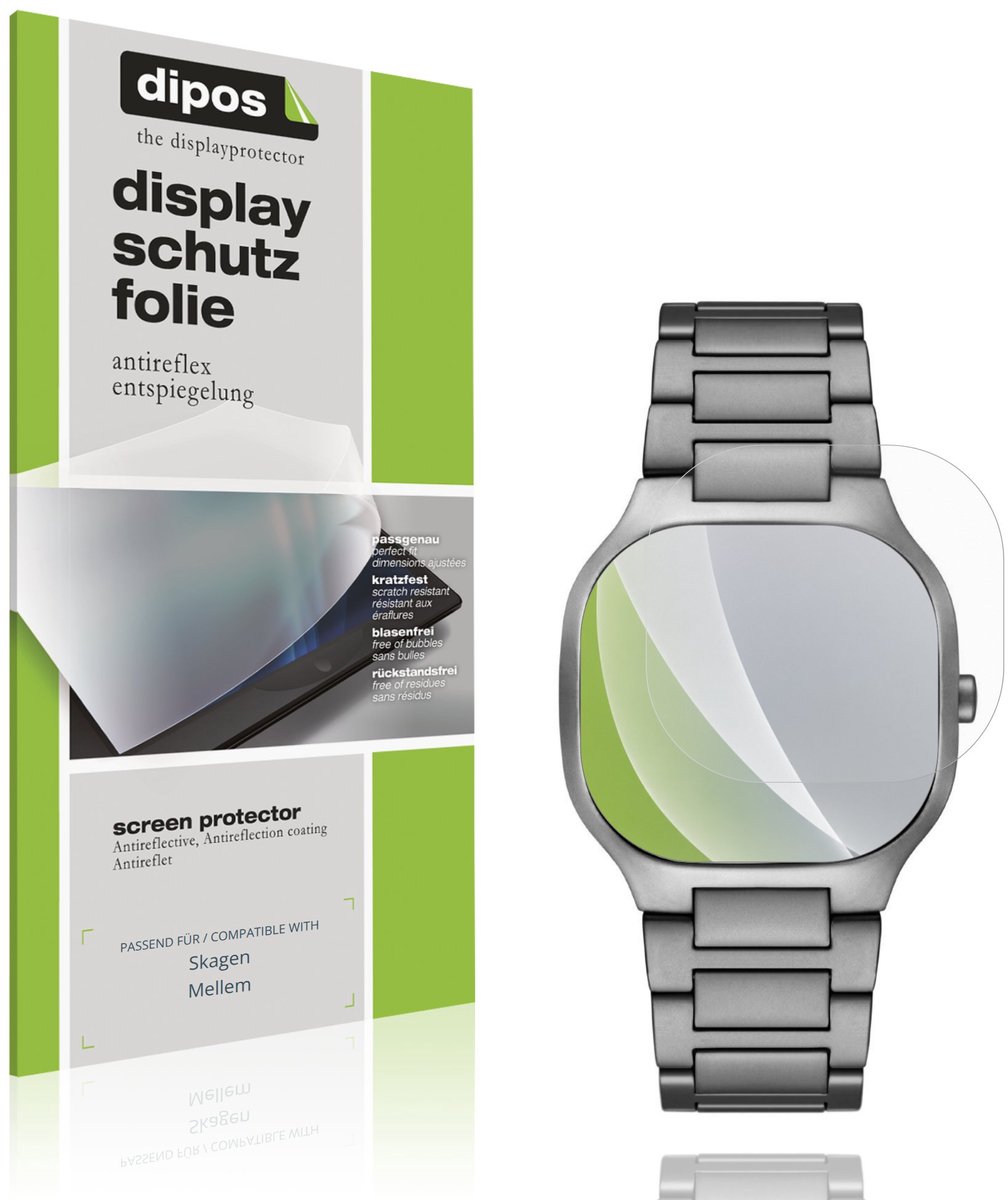 dipos – 6x Matte Beschermfolie geschikt voor Skagen Mellem | Krasbestendige & antireflecterende Screenprotector Ultra-Thin