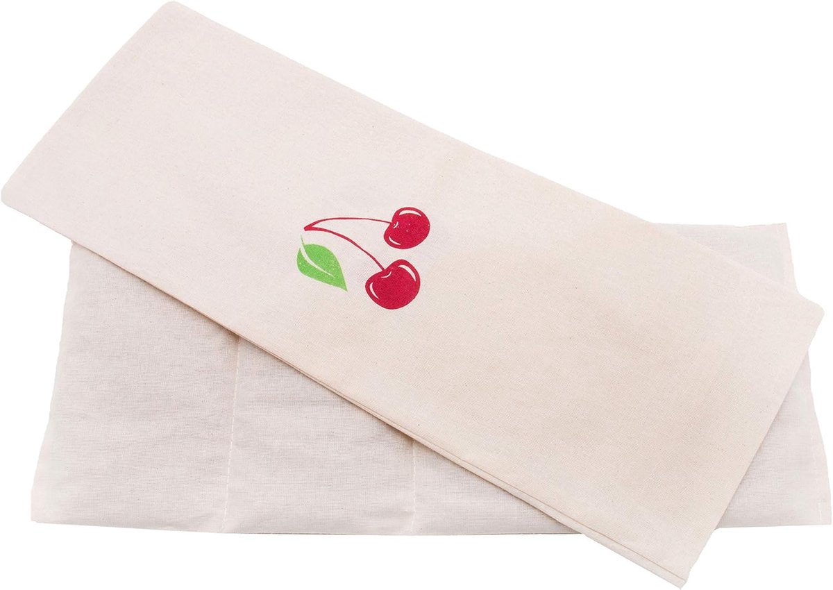 SnelShoppen - Cherry Pit Kussen 20x53 cm, Verwijderbare Katoenen Hoes, Warmte Kussen voor Nek- en Schouderpijn, Abdominale Pijn, Ideaal voor Ontspanni