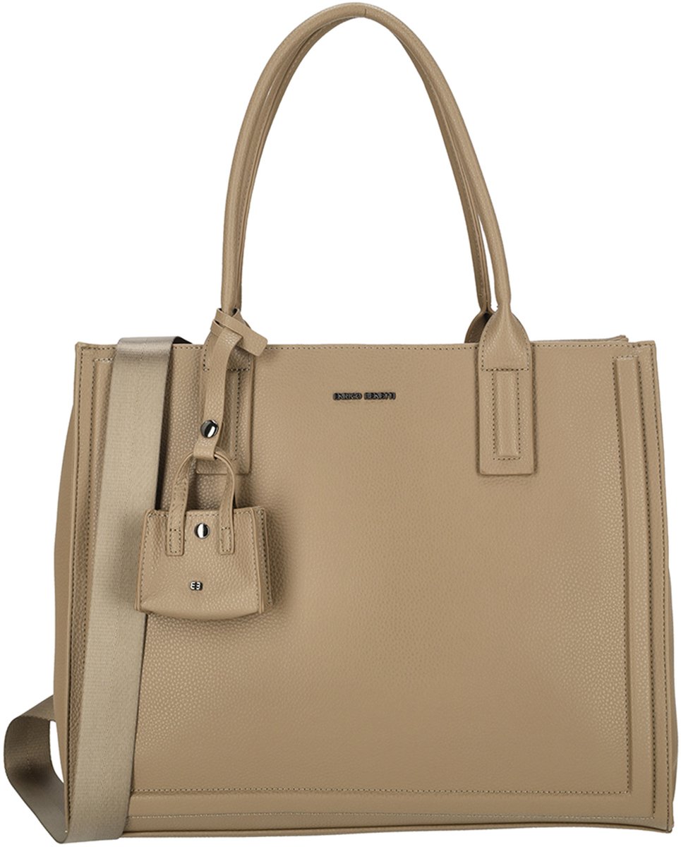 Enrico Benetti Jessy Shopper - Laptoptas 17 inch - Taupe