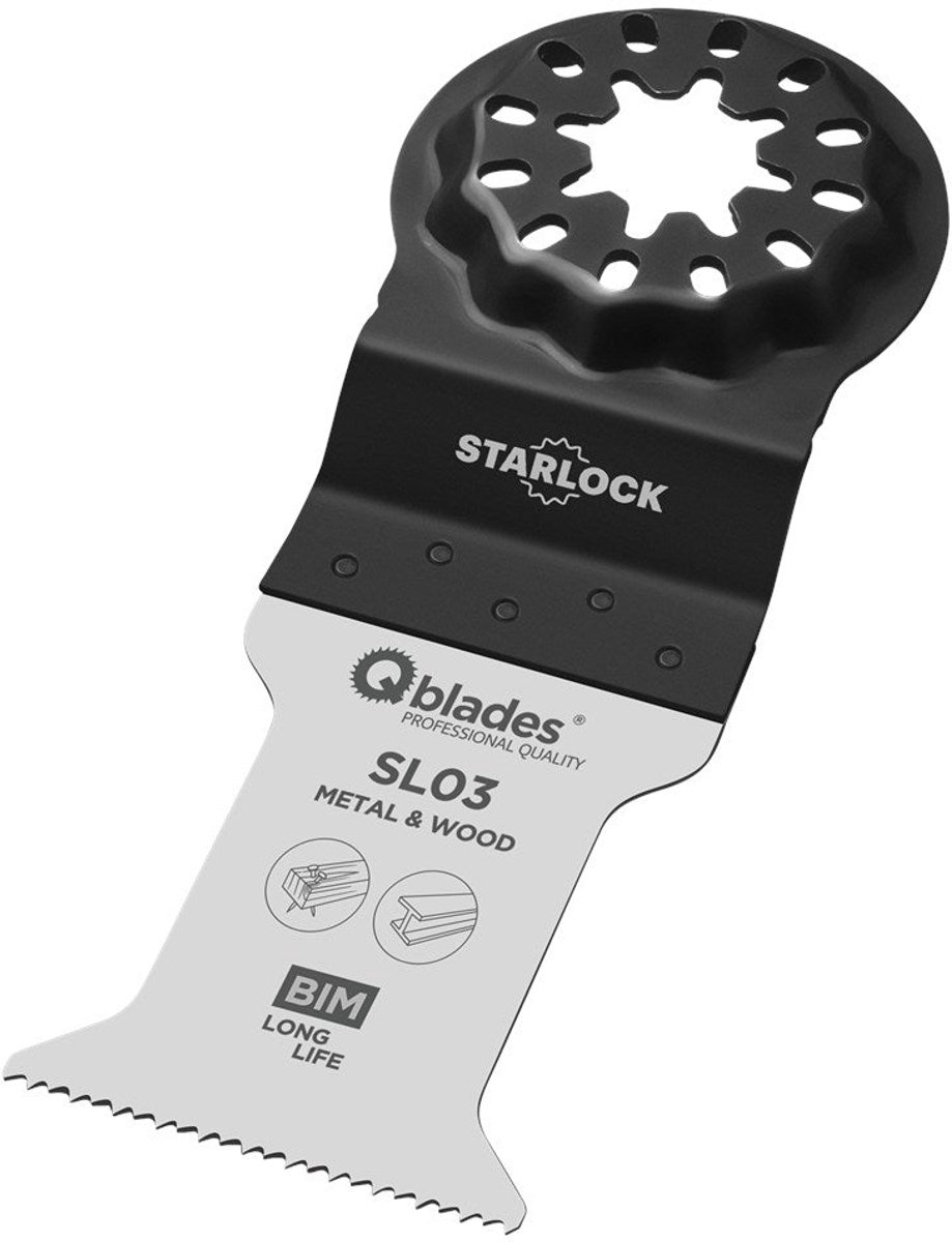 QBLADES STARLOCK MULTIZAAGBLAD BI-METAAL19TPI 35X50MM SL03-1ST