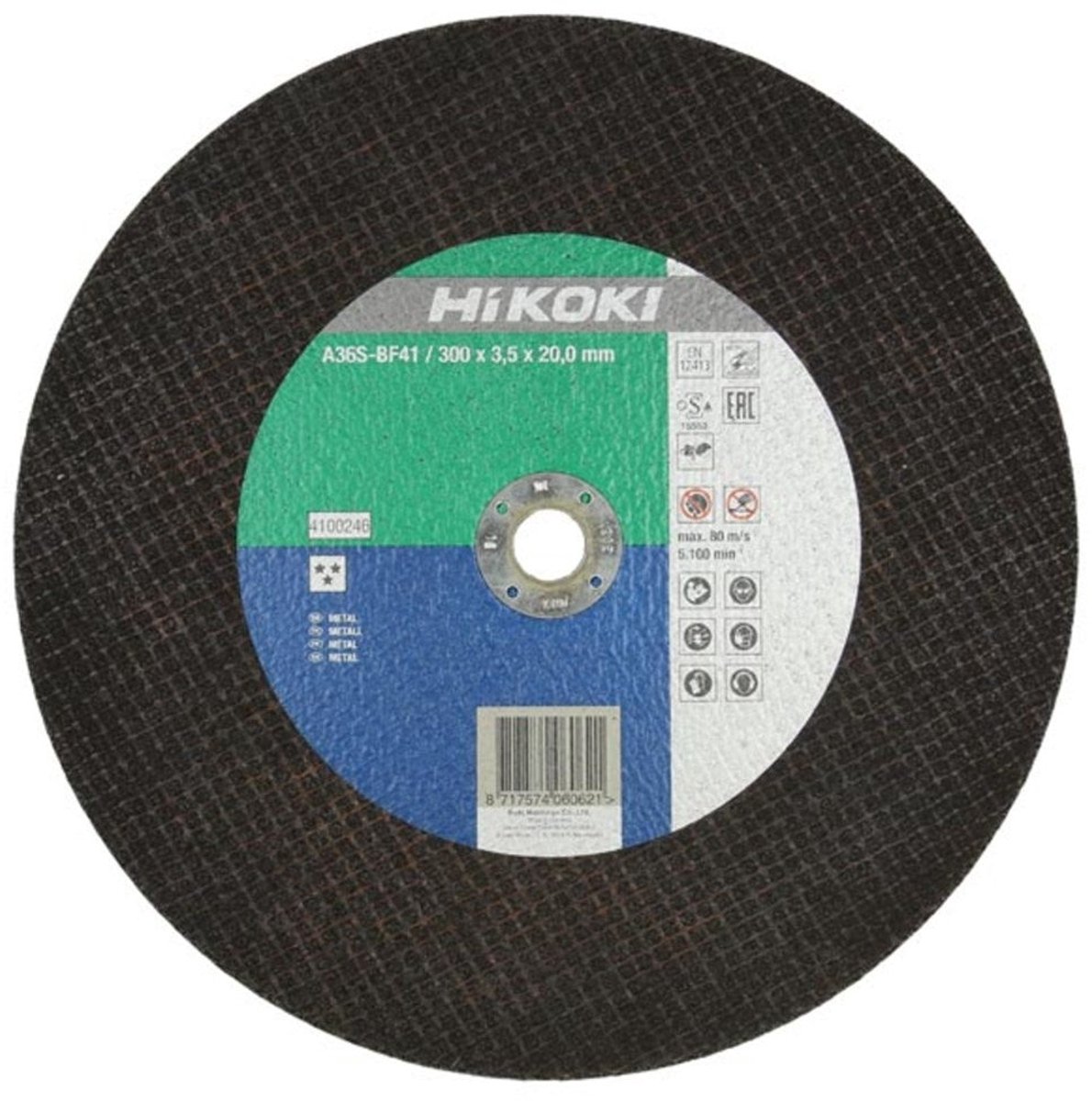 HiKOKI Doorslijpschijf voor Metaal 350x4,0mm 1st - 4100248
