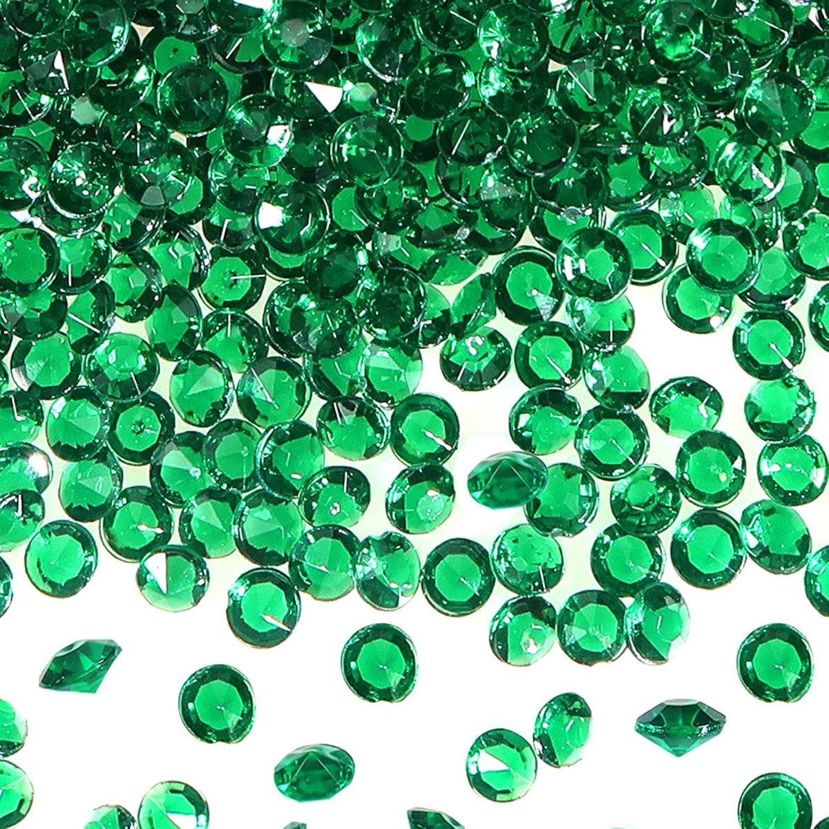 SnelShoppen - 5000pcs Groene Acryl Kristallen Diamanten 4.5mm Rhinestones voor Tafel Decoratie, Vaas Beads, Confetti voor Feest, Bruiloft en Evenement
