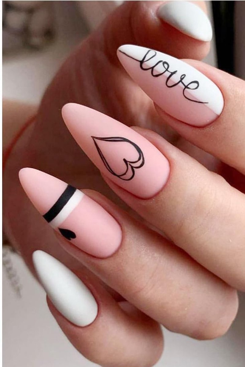 SnelShoppen - Valentijnsdag Hart Nagel Foil Gel Nail Art Stickers - 20 Stuks - UV Gel Nagel Stickers - Semi-Gecureerd - Duurzaam en veilig - Perfect v