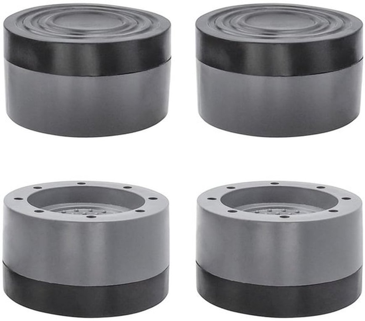 Wasmachine Voeten Pads Antivibratie - Trillingsdempers - Antislip - Rubber Mat - Vaste Beugel - 4 Stuks