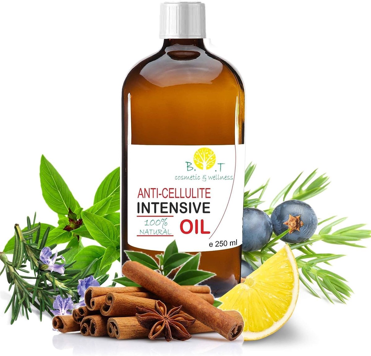 SnelShoppen - Pro Anti-Cellulite Olie 250ml | Natuurlijke Essentiële Olie | Verwijdering van Toxines | Preventie van Striae | 6x Effectiever dan Crème
