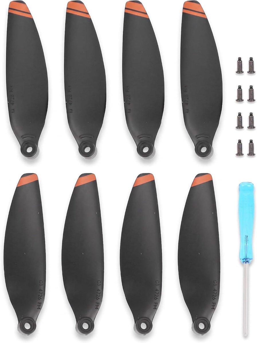 SnelShoppen - 2 Paar Drone Propellers - Hoogwaardige PC Materialen - Mini 2 Drones Vervangingsset - Voor Professionals en Hobbyisten - Multi-kleur Opt
