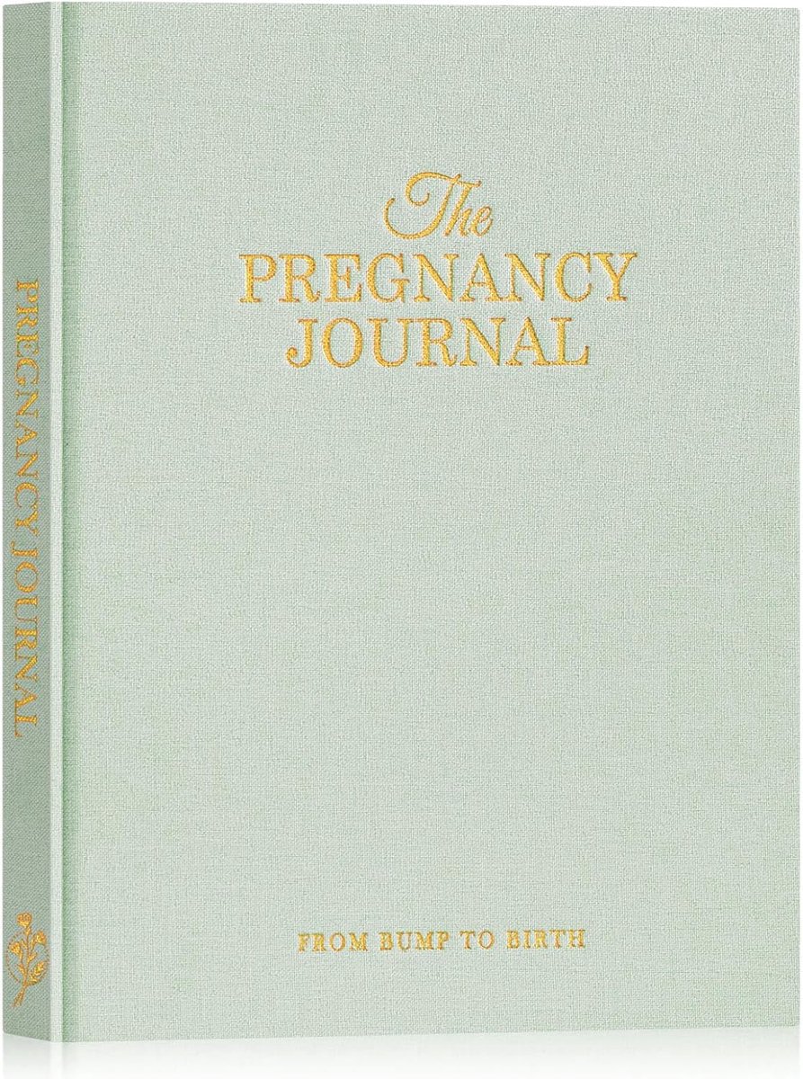 Thijox - Zwangerschapsdagboek voor Aanstaande Moeders, 156 Pagina's, Hardcover, Bloemenmotief, Zwangerschapsplanner, Herinneringsalbum voor Baby, Foto