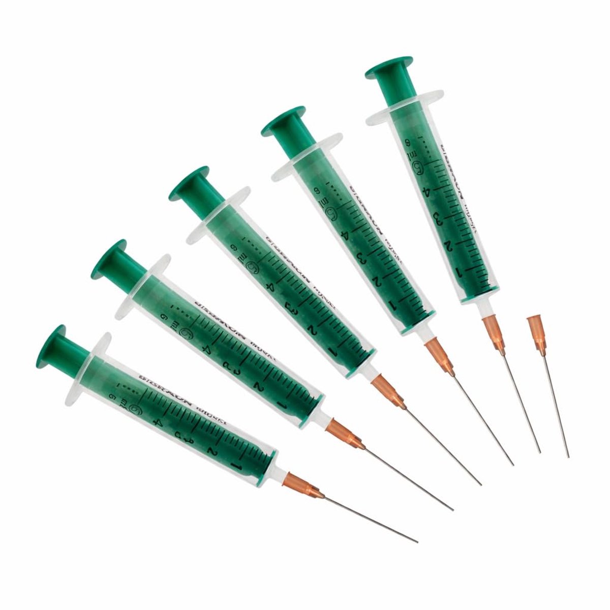 SnelShoppen - Disposable Spuitset 5x5ml met 6 Blunt Needles - Steriel Verpakt voor Inkt, Creatieve Klussen en DIY - Herbruikbare Opbergtas