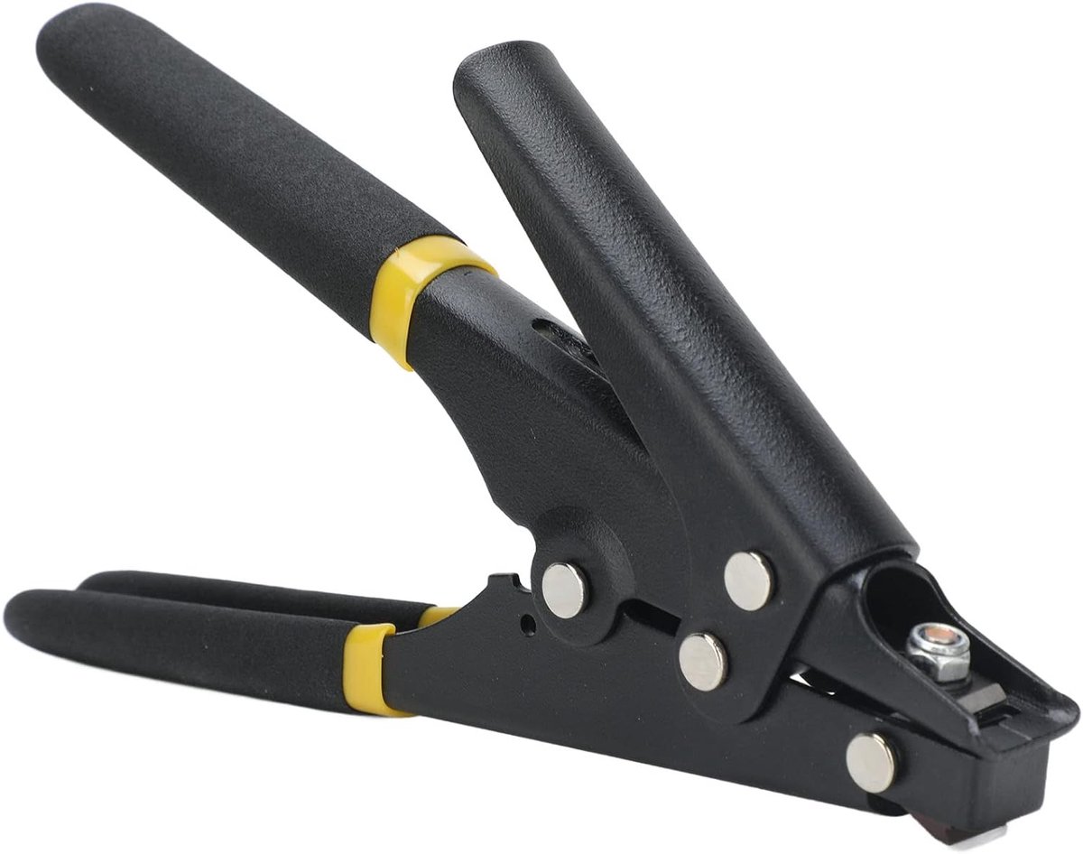 SnelShoppen - Cable Tie Gun met Verstelbare Spanning voor Nylon Kabelbinders - Snijden en Spannen voor Elektrische Klussen - Zwart - Geschikt voor 2.3
