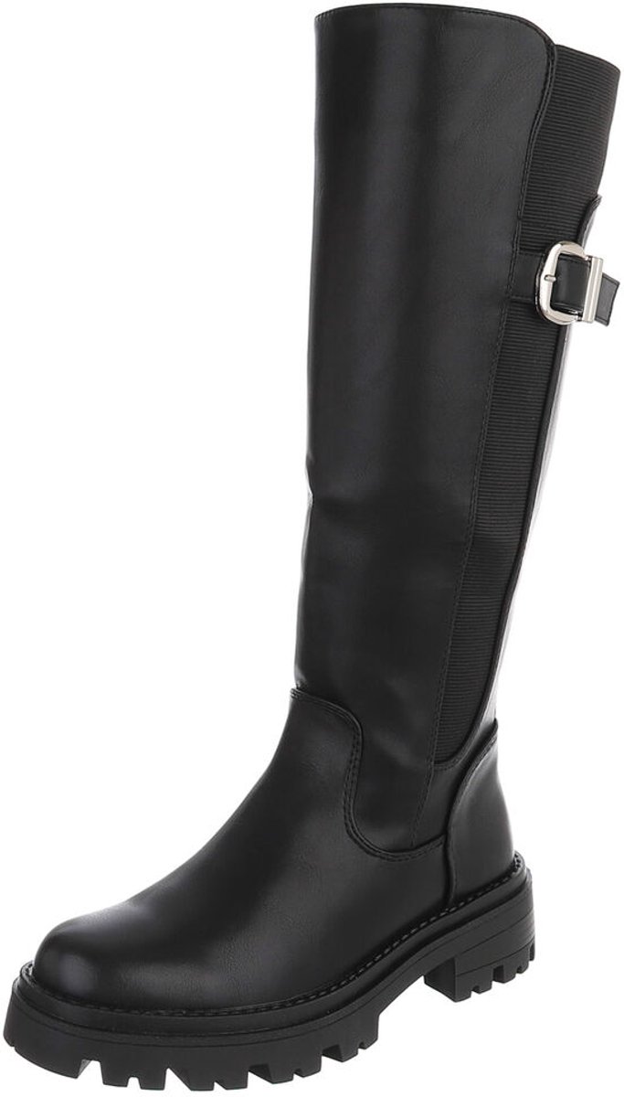 Hoge laars - gespdetail - dames Mt:39