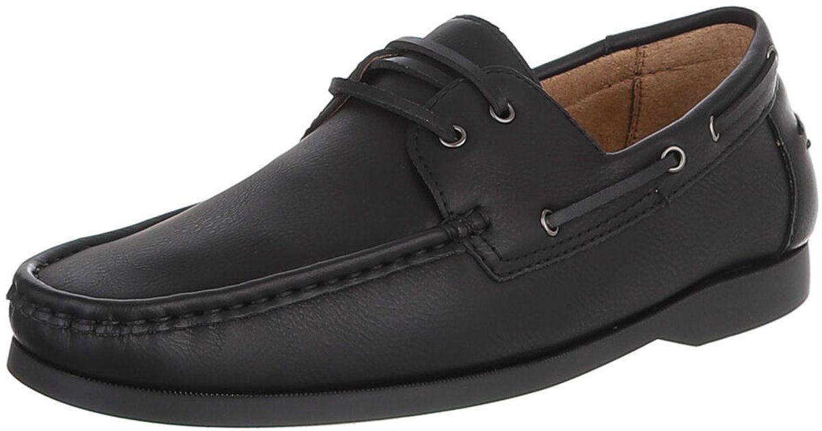 Heren mocassin instapper met veters en comfort Mt:43