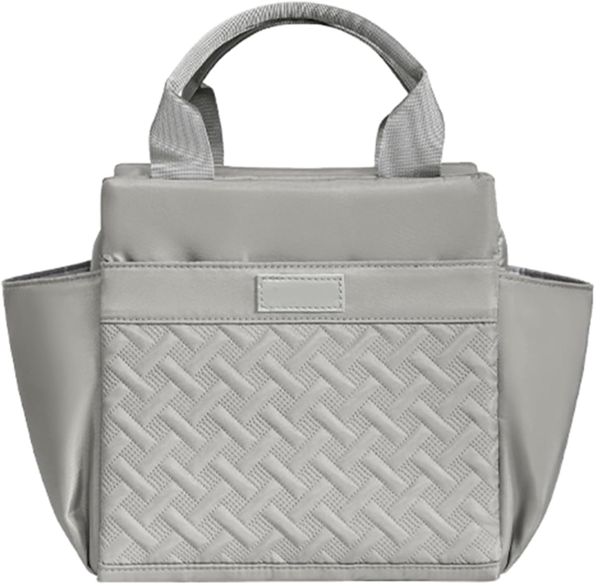SnelShoppen - Grote geïsoleerde koeltas voor dames en heren, draagbare lunchbox, herbruikbare lunchtas voor picknicks, werk, school, reizen (10 l, gri