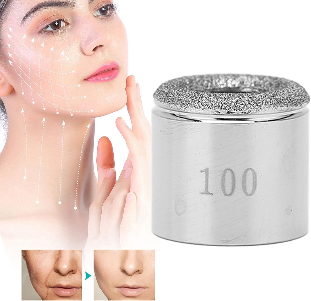 SnelShoppen - Microdermabrasion Tip Vervanging Dermabrasie Hoofd Accessoires voor Microdermabrasie Schoonheidsmachine - Flexibel, Veilig en Eenvoudig