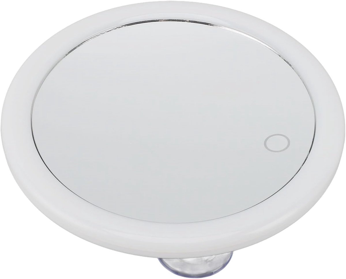 SnelShoppen - 5.6 inch Handheld Magnifier Makeup Mirror met 10X Vergroting en Verstelbare LED Verlichting - Perfect voor Precisie Make-up en Detailwer