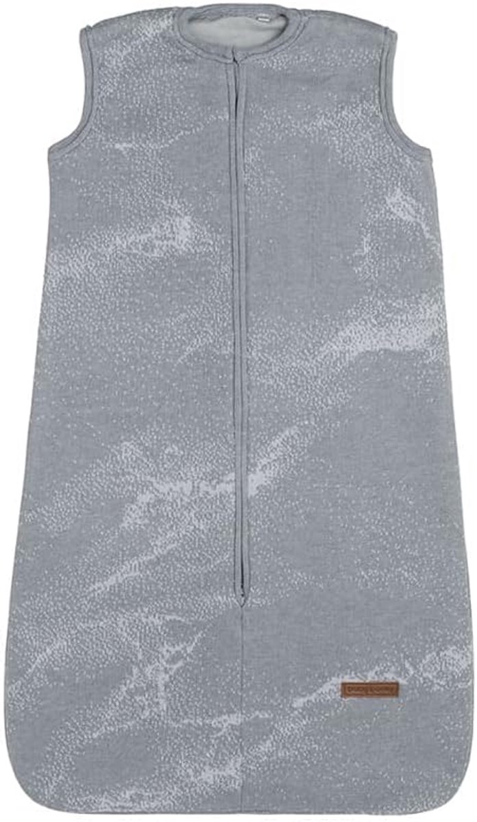 SnelShoppen - Baby Slaapzak Marble - Grijs/Zilvergrijs - 70 cm - Ademend Materiaal - Veilig en Warm voor Baby's - Ideaal voor Thuis en op Reis