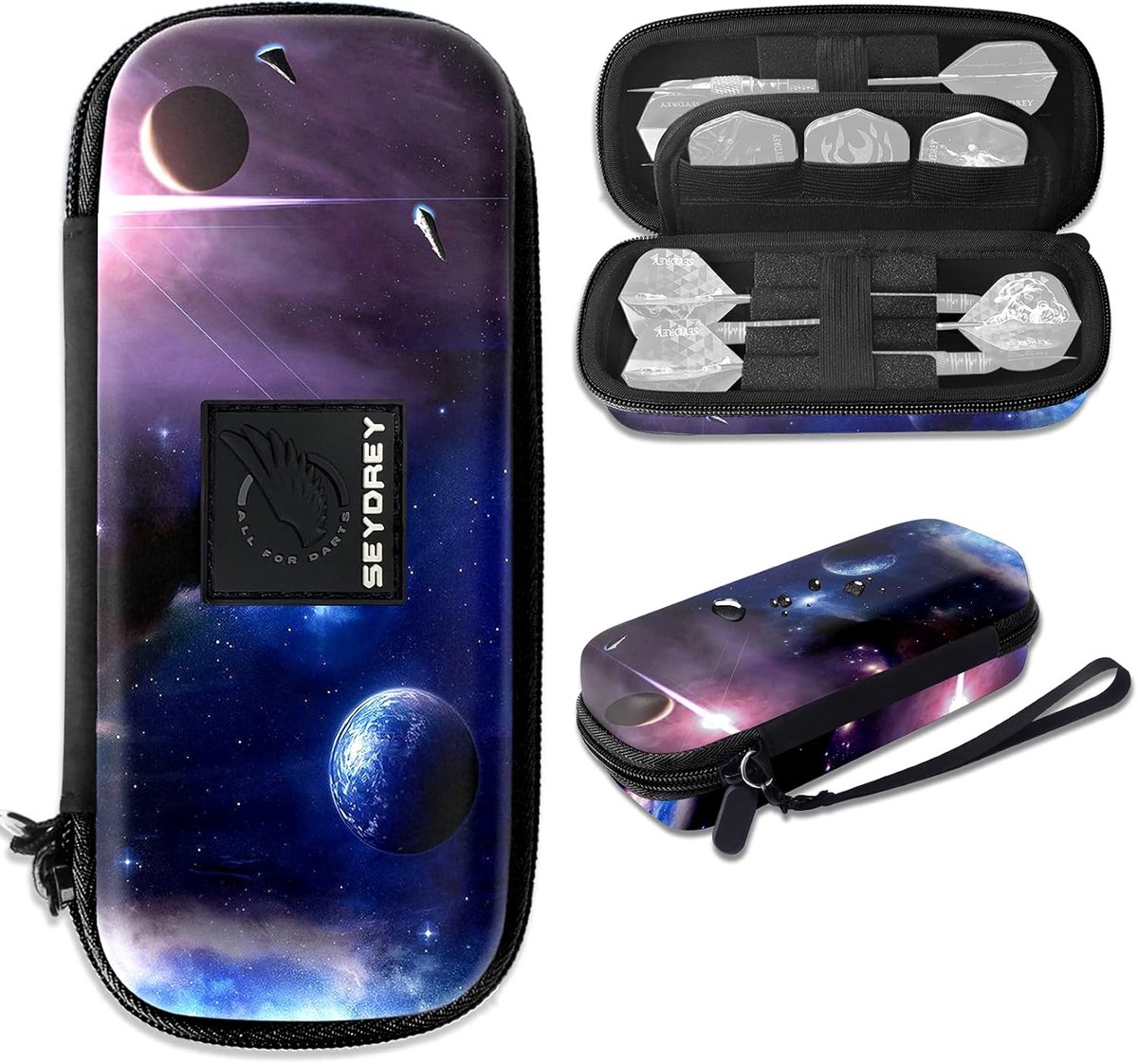 SnelShoppen - Dart Bag met Plastic Tip, 6 Stuks Darts, Lichtgewicht en Draagbaar, Ideaal voor Feest en Reizen, Met Afneembare Polsband