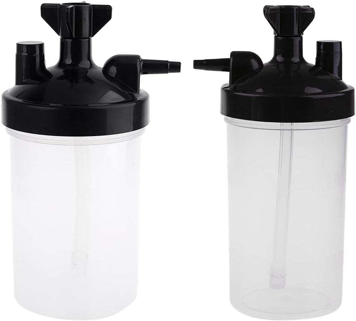 SnelShoppen - Waterfles Luchtbevochtiger voor Concentrators - Hoogwaardig Materiaal - 16 cm Hoog - 7 cm Diameter - Ideaal voor Thuis, Kantoor en Reize