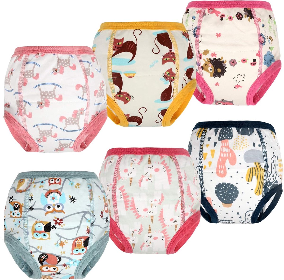 SnelShoppen - Potty Training Ondergoed voor Kinderen, Absorberend, 110/4T, Geschikt voor Jongens en Meisjes, Milieuvriendelijk, Ideaal voor Zindelijkh