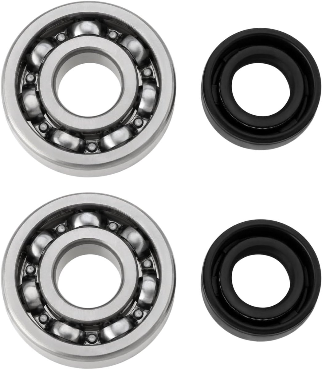 SnelShoppen - 2 Set Crankshaft Lagerschalen en Olieafdichtingen voor Tuinmachines, Compatibel met BG56 BG66 BG86 SH56 SH85 SH86, Rubber en Staal, 11.5