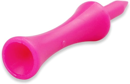 Roze Golf Tees Plastic 57MM 100 stuks Lange Castle Golf Tees 2-1/4 inch van ODI. — afbeelding 2