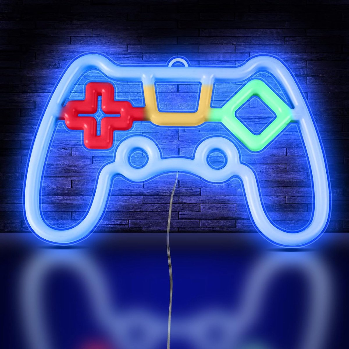 SnelShoppen - HOTUT Neon Game Sign - Neon Light Gaming Lamp - LED Nachtlamp voor Kinderen - USB Aansluiting - Wandverlichting voor Speelkamer, Slaapka