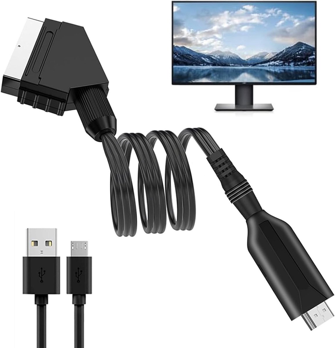 HDMI naar SCART kabel adapter voor video en audio conversie - Geschikt voor HDTV, DVD, Blu-Ray, Xbox en meer