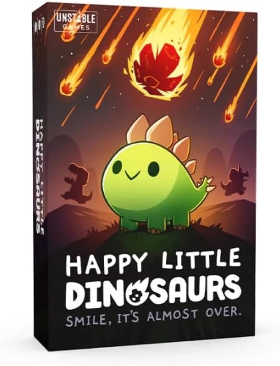 SnelShoppen - Happy Little Dinosaurs Kaartspel - Leuk en snel gezelschapsspel voor het hele gezin - Voor 2-4 spelers - 8 jaar en ouder - Speeltijd 30-
