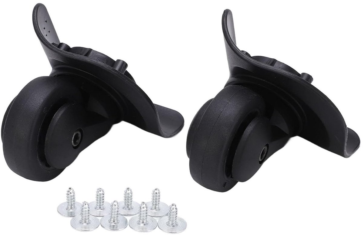SnelShoppen - Vervangwielen Koffer, Hoogwaardige Luggage Replacement Wheels, Universele Trolley Suitcase Wielen, 1 Paar A53, Duurzame Vervangingswiele