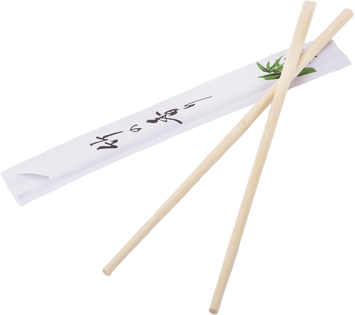 SnelShoppen - 50 Paar Wegwerp Sushi Bamboe Eetstokjes - 21cm Houten Eetstokjes voor Noedels - Individueel Verpakt - Perfect voor Feesten, Restaurants,