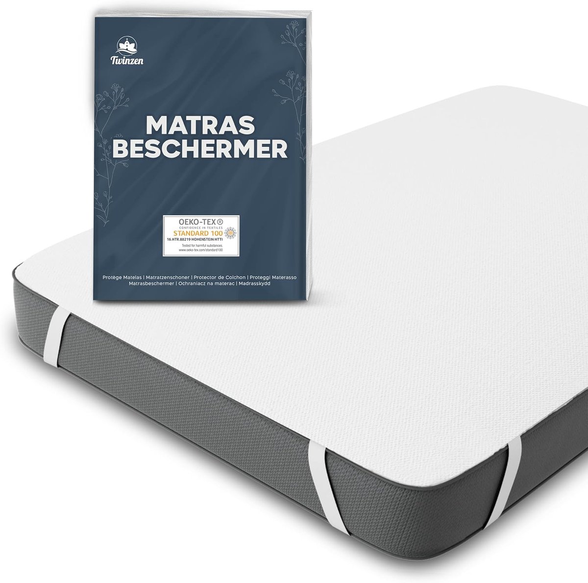 SnelShoppen - Matrasbeschermer 60 x 120 cm, Waterdicht, Ademend, Oeko-Tex Gecertificeerd, Katoen met 4 Elastische Hoeken voor Kindermatras