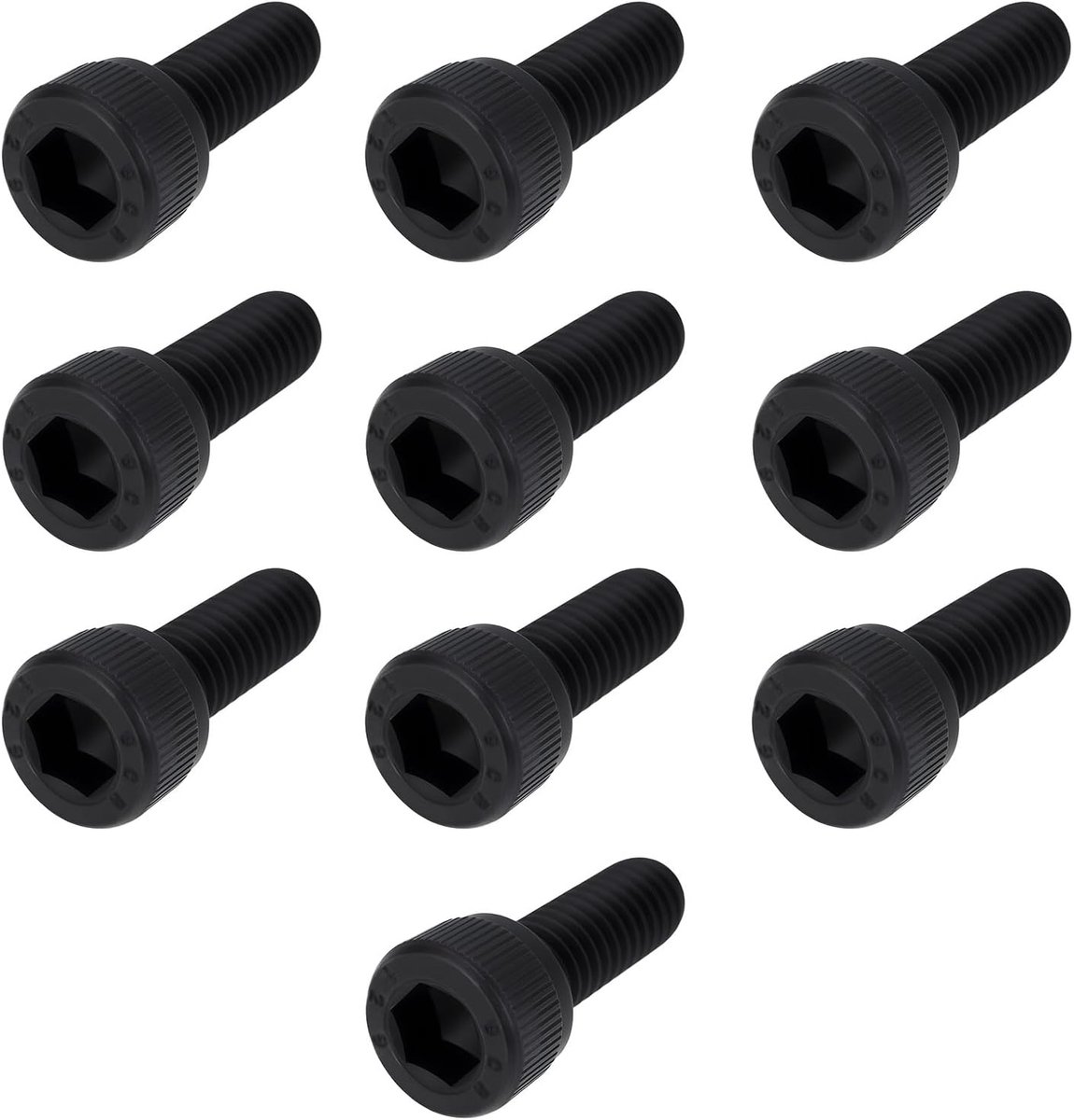 SnelShoppen - 10 Stuks M6x16mm Pedalen Bevestigingsschroeven voor Racing Simulatie, Hoogwaardige Carbon Staal, Duurzaam en Betrouwbaar, Perfect voor T