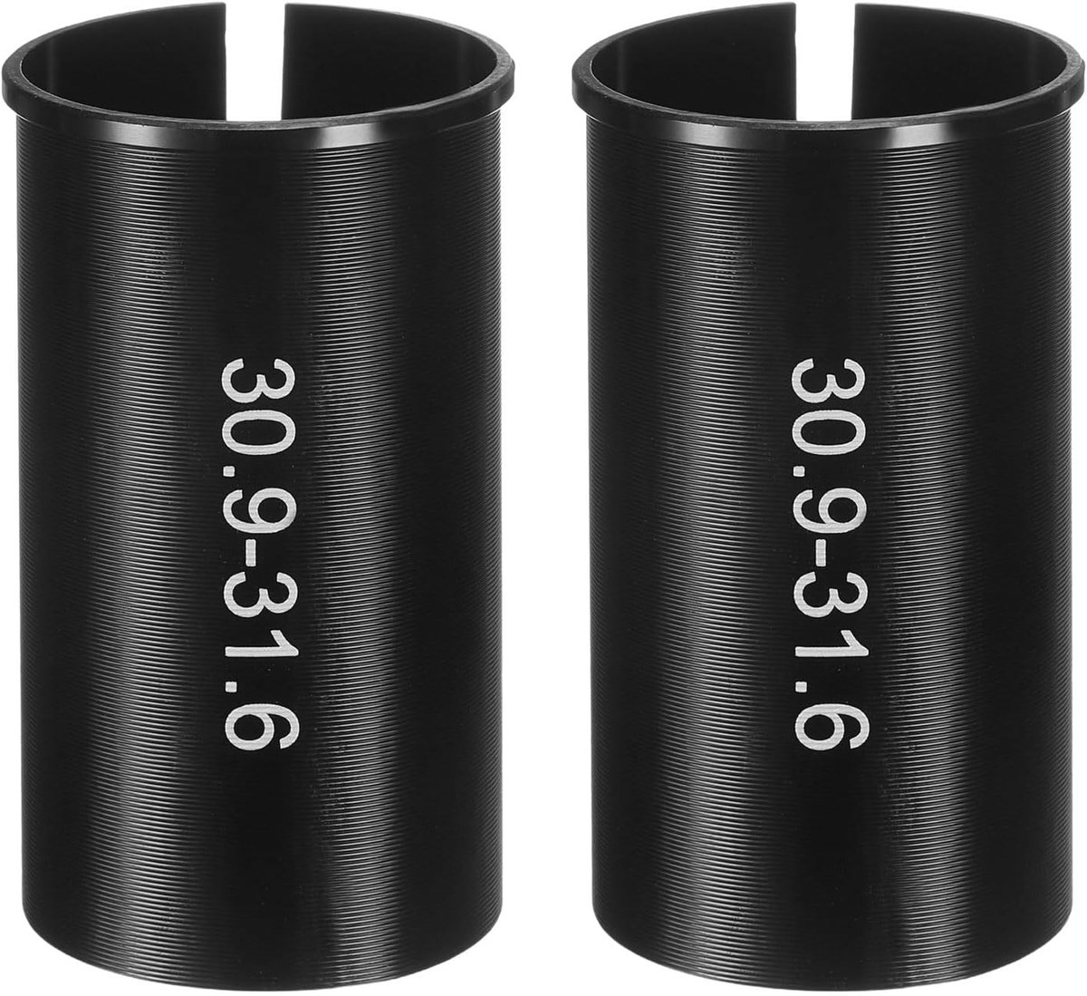 SnelShoppen - 2x Fiets Zadelpen Shim Reducer 30.9mm tot 31.6mm Aluminium Legering Adapter voor Mountain Bike en Racefiets - 60mm Duurzaam en Roestbest