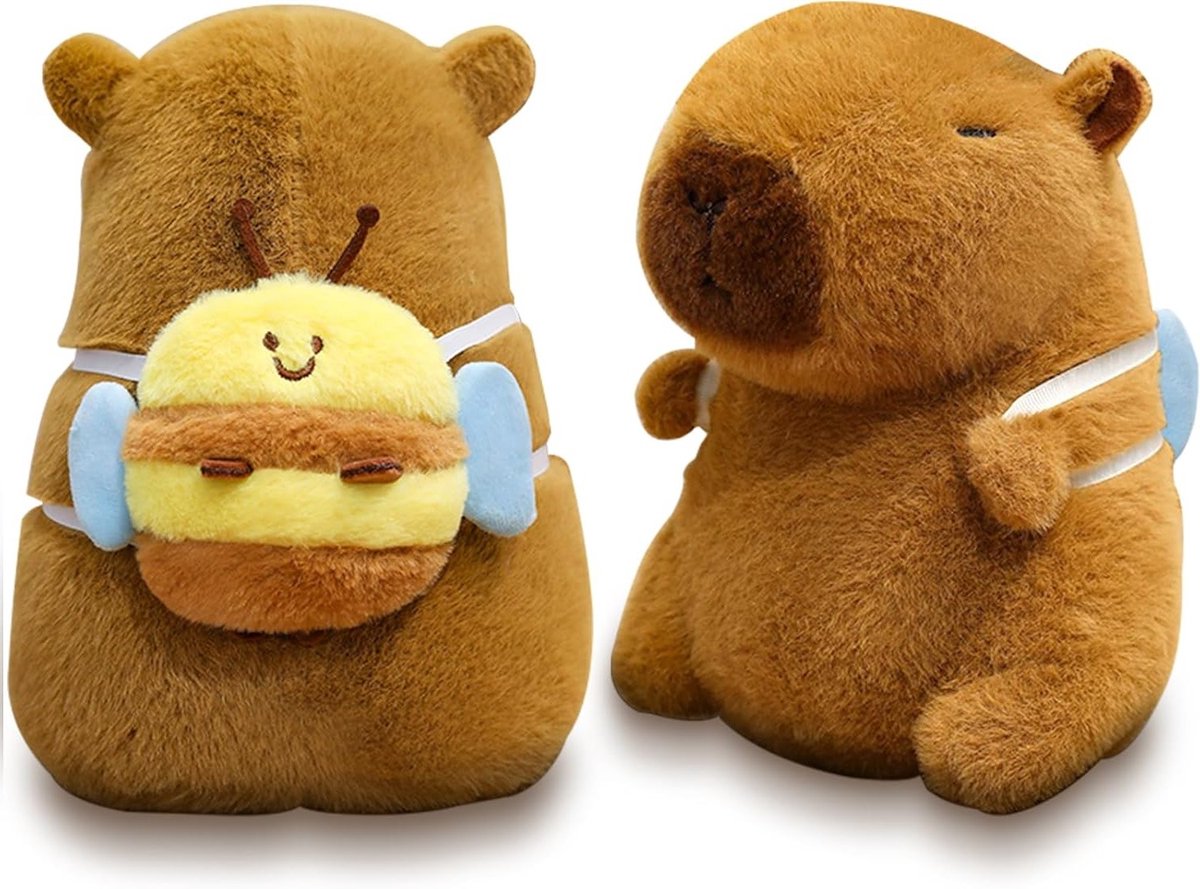Schattige Capybara Pluche Knuffel van 25 cm, Perfect als Cadeau voor Kinderen, Decoratie en Speelgoed