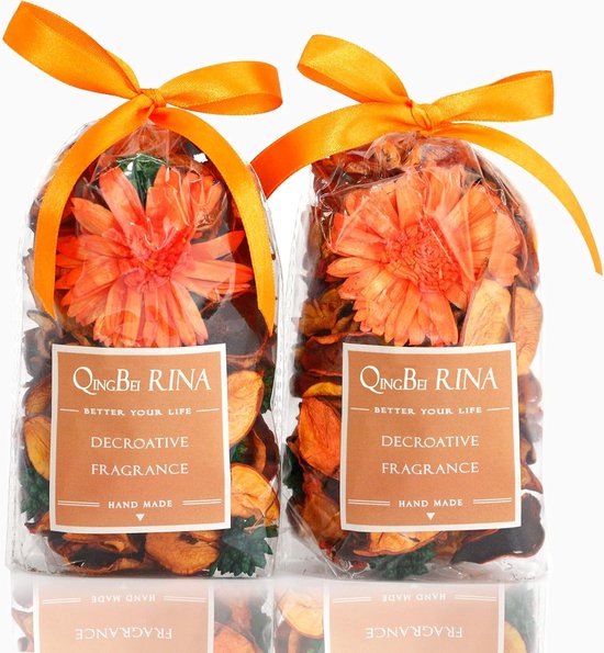 SnelShoppen - Potpourri Orange 90g - Herfst Geur - Decoratieve Drogen Bloemen - DIY Kamer Geur - Vaas Versiering - Feest & Thuis Decoratie - Moederdag