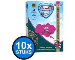 10x Renske - Vers lam graanvrij - tetra 375gr - Hondenvoer Natvoer - 375 g