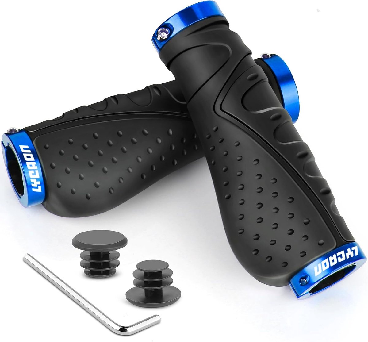 SnelShoppen - Ergonomische Fietsstuurgrepen Antislip Rubber met Aluminium Slot voor Mountainbike, BMX, Scooter, Cruiser en Urban Driewieler - Comforta