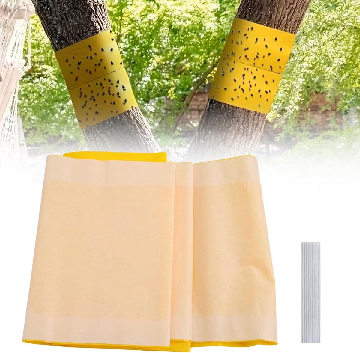 SnelShoppen - Glue Rings voor Fruitbomen, 9.8"x16.4", Zelfklevende Ringen voor Fruitbomen, Antitape voor Appelbomen, Tuinbescherming tegen Insecten
