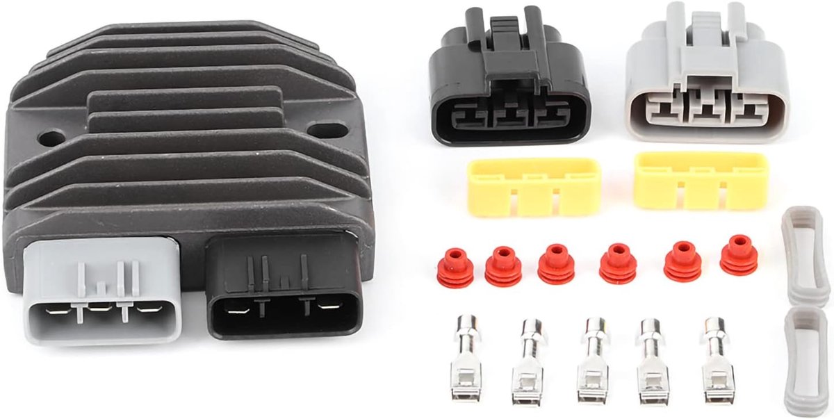 SnelShoppen - Professionele Qiilu Motorfiets Voltage Rectifier Kit - Regulator Rectifier MOSFET met Terminal Tool Kit voor KRF TERYX - Hoogwaardige Al
