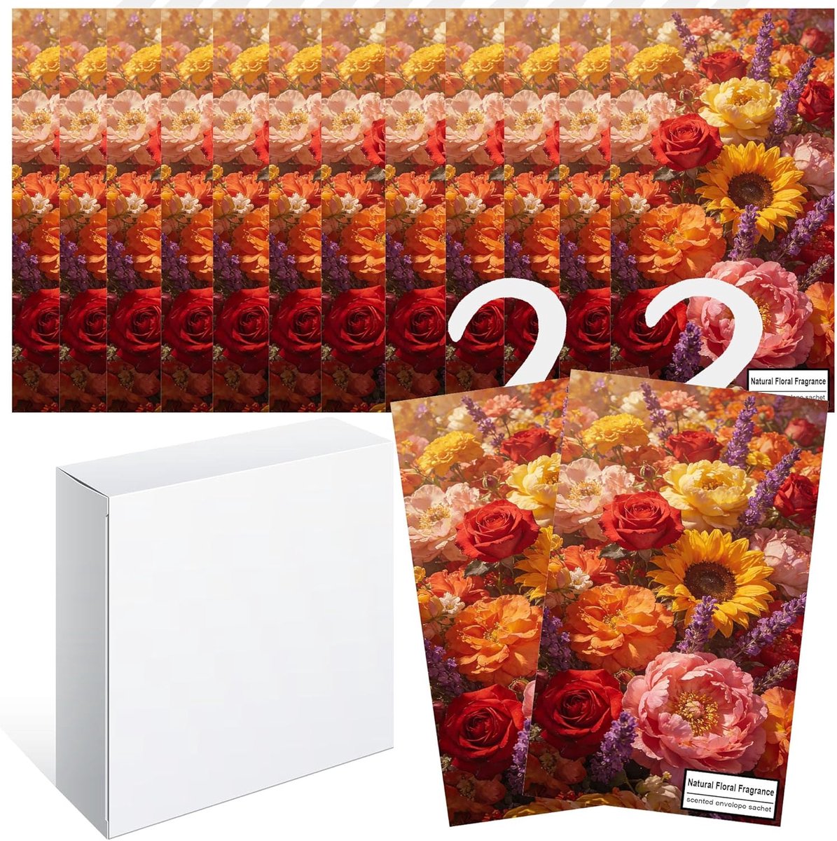 SnelShoppen - 14 stuks Luchtverfrissers voor Kast en Laden, Aromazakjes Lavendel voor Kleding, Geur Millefiori voor Auto, Kasten en Schoenenrek