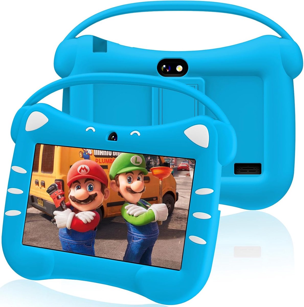 SnelShoppen - Kids Tablet 7 Inch Android voor Kinderen met WiFi Bluetooth Ouderlijk Toezicht en Dubbele Camera - 32GB ROM - Kindertablet voor 3-14 Jaa