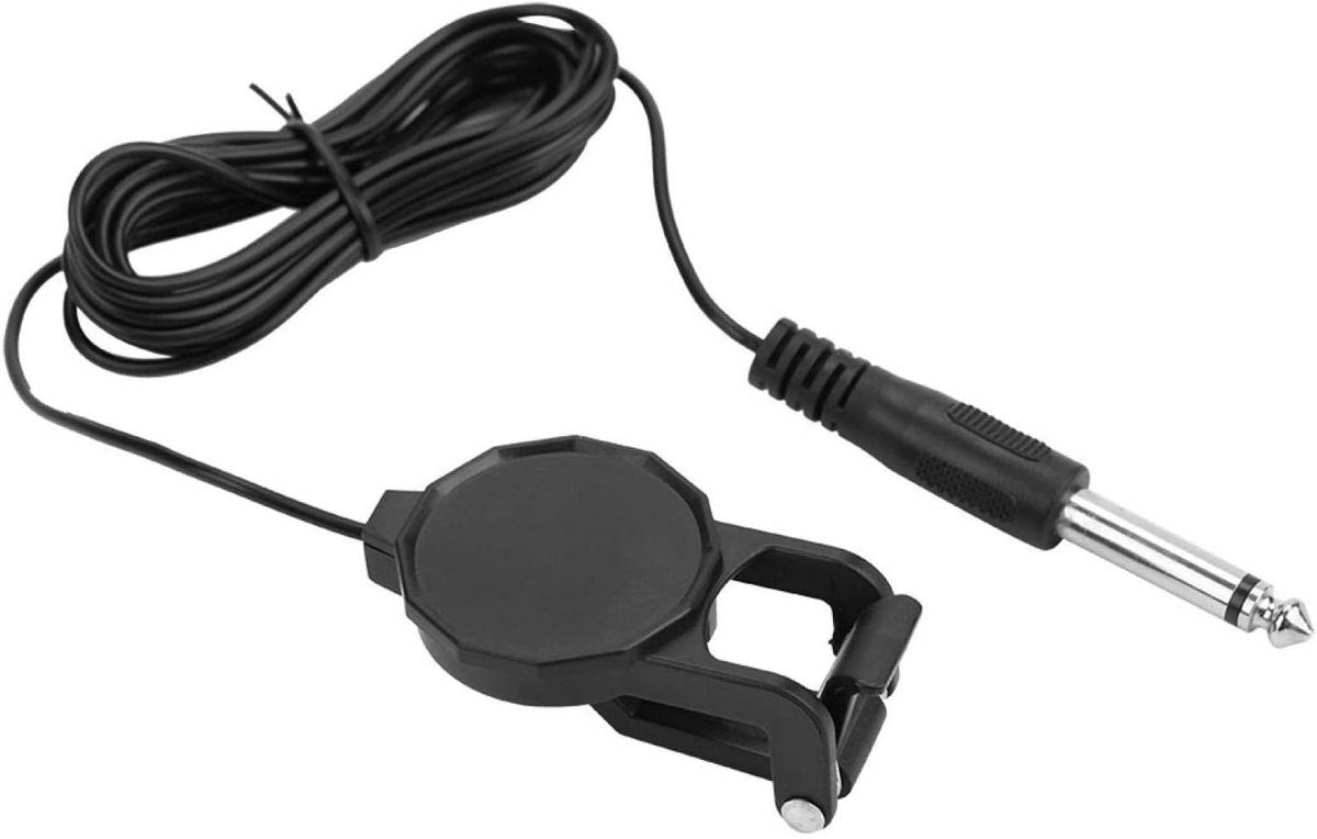 SnelShoppen - Acoustic Guitar Pickup Clip-On Microfoon voor Akoestische Gitaar, Folk Gitaar, Geluidsversterking, Ideaal voor Optredens en Thuisgebruik