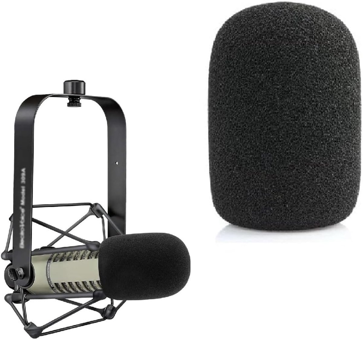 SnelShoppen - Pop Filter voor Microfoon, Windscherm voor RE20 RE27 RE320, Bescherming tegen Stof en Vocht, Wasbaar en Elastisch, Microfoon Accessoires