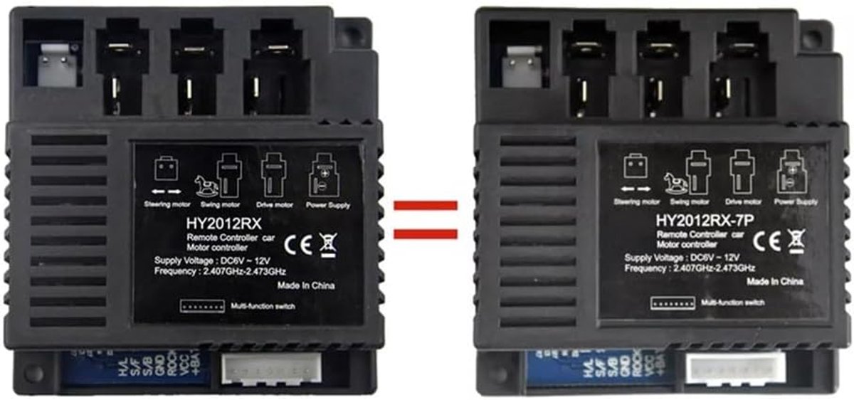 SnelShoppen - Kids Elektrische Auto Ontvanger Controller, HY2012RX Vervangingsonderdeel, Stabiele Prestaties, Eenvoudige Installatie, Voor Kinderen, S