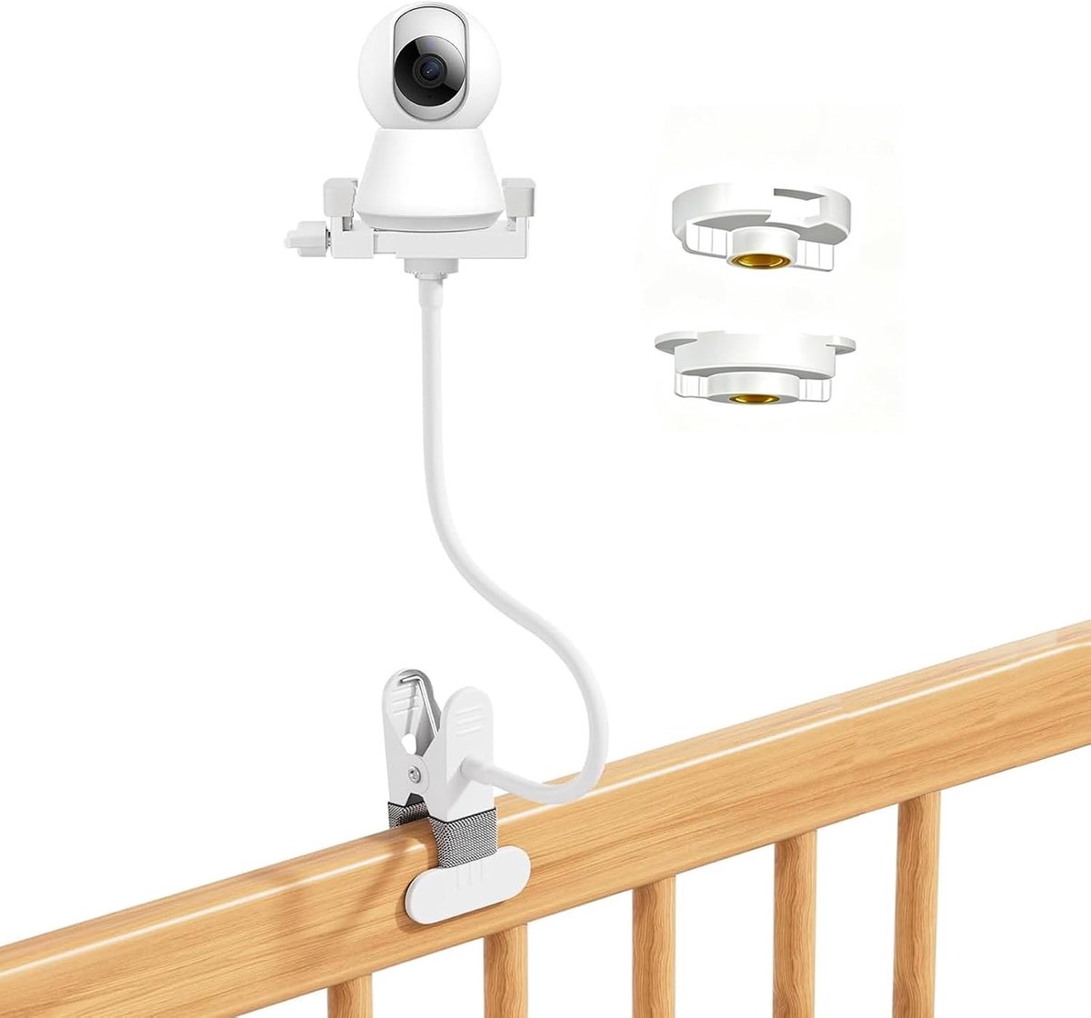 SnelShoppen - Universele Babyfoon Houder voor Babyfoon Camera - Compatibel met 1/4 Inch Schroefdraad - Telefoonhouder en Monitorhouder voor Babyfoons
