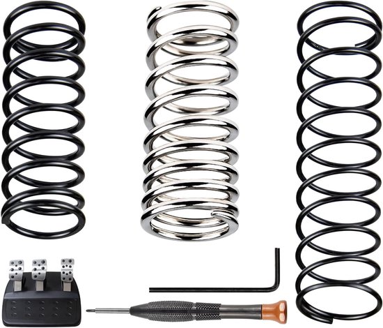 3-delige verbeterde racestuurpedaal-retourveerset voor Logitech G25/G27/G29/G920/G923 - Rem, Gas en Koppeling met Mangaanstaal - Pedaalaccessoires voor Optimale Prestaties en Duurzaamheid — afbeelding 2