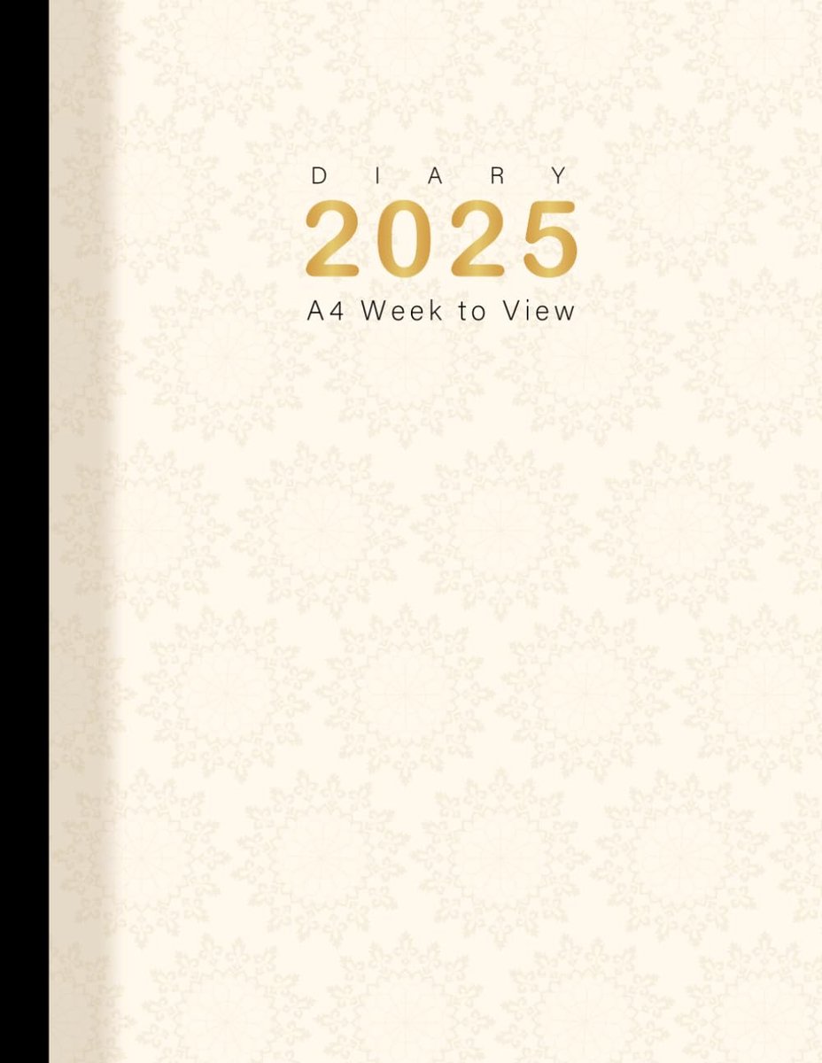 SnelShoppen - 2025 Dagboek A4 Weekoverzicht Planner - Wit - 12 Maanden Agenda van Januari tot December - Perfect voor Organisatie en Planning